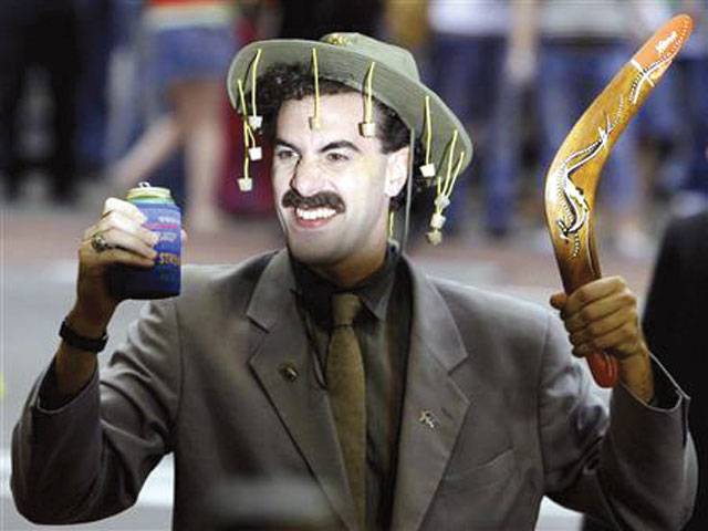 Borat spoof played as Kazakhstan anthem