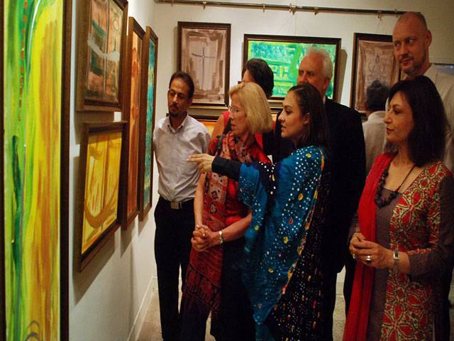 Marvi’s artistc work on political issues goes on display