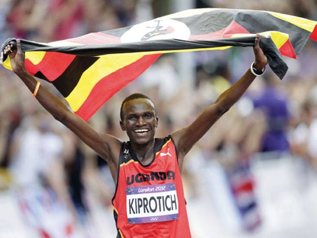 Kiprotich stuns Kenyans to claim marathon title