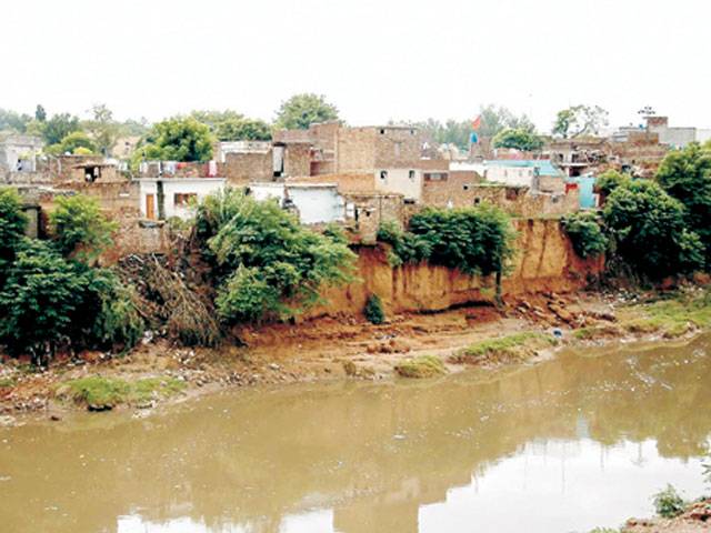 Leh locality prone to flood water