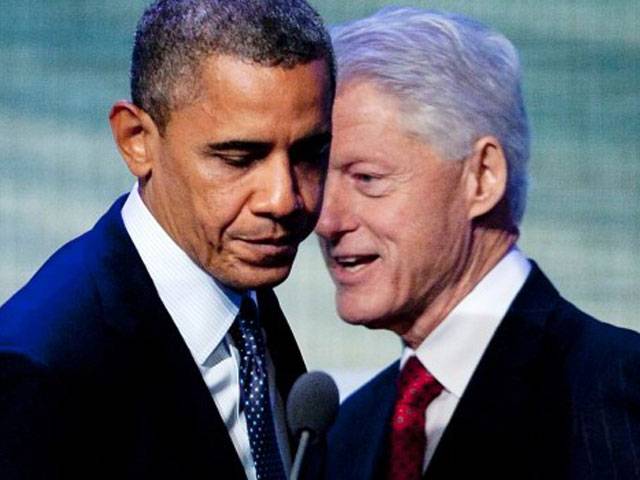 Bill Clinton campaigns for Obama