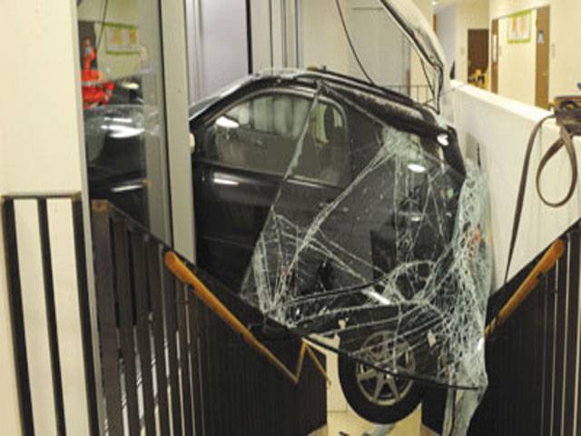 Driver reversed into classroom