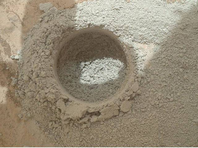 Mars rover gets first drill sample