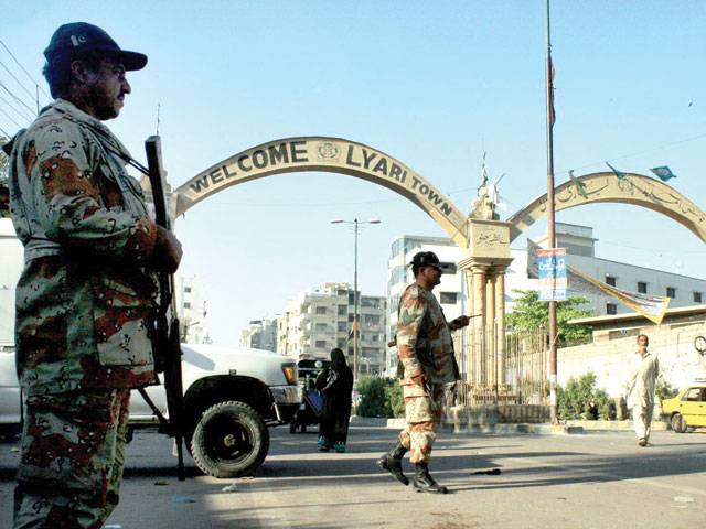 Rangers showdown in Lyari