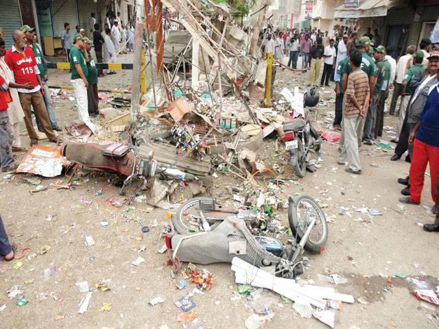 Two killed, 7 hurt as blast rocks Landhi