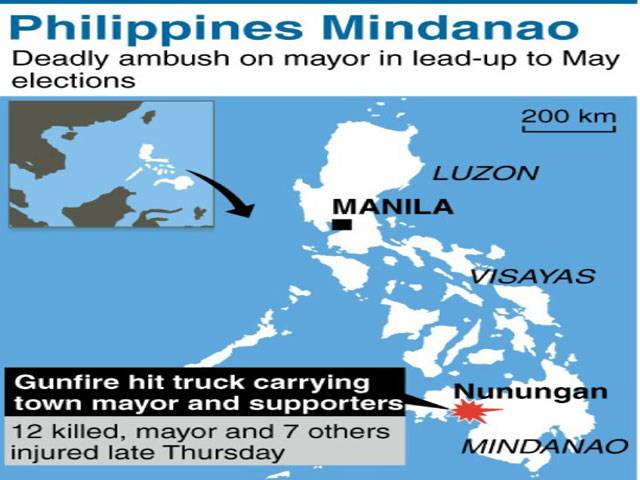 13 dead in Philippines ambush ahead of vote