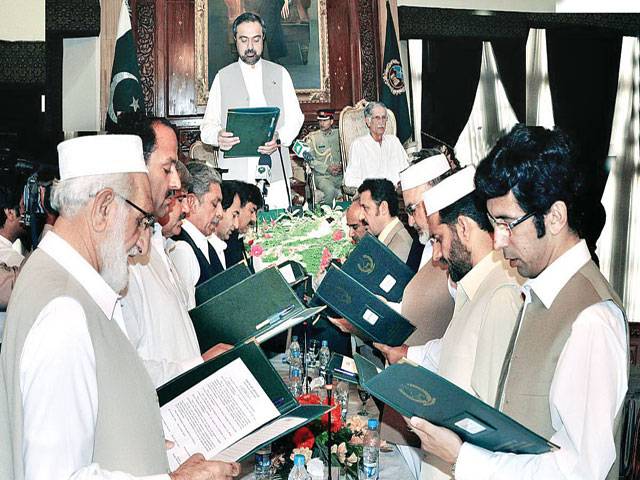 KPK 12-member cabinet sworn in 