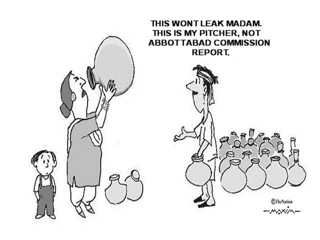 This wont leak madam. This is my pitcher,not abbottabad commission report.