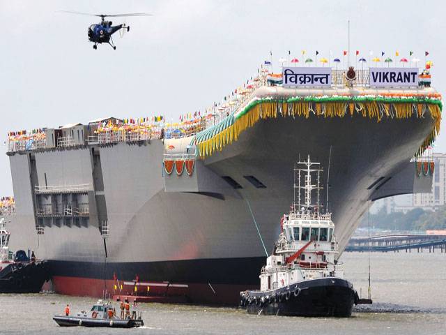 India launches aircraft carrier Vikrant