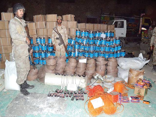 100 tons of explosives seized in Quetta