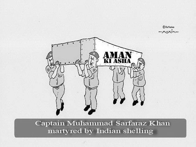 Aman ki asha Captain Muhammad Sarfaraz Khan martyred by Indian shelling