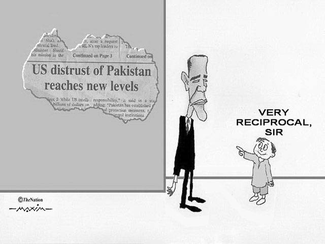 US distrust of Pakistan reaches new levels very reciprocal, sir