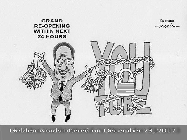 Grand re-opening within next 24 hours Youtube Golden words uttered on December 23, 2012