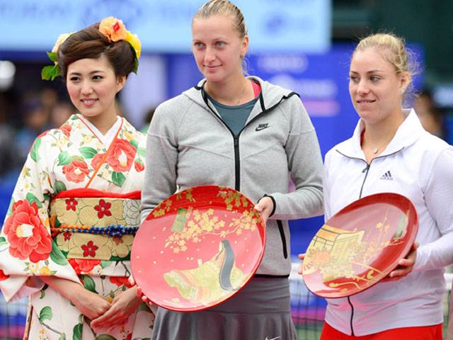 Kvitova tames Kerber to win Pan Pacific Open