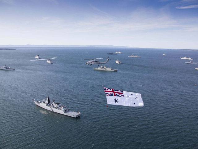 Global armada steams into Sydney for naval centenary 