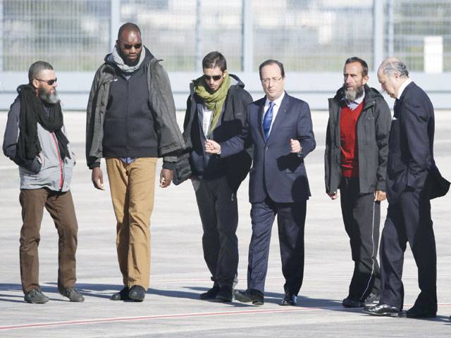 Four Frenchmen home after 3-year Qaeda kidnap ordeal