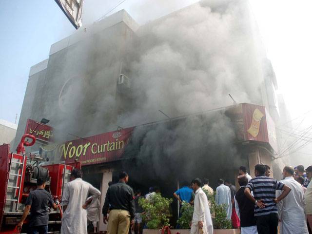 Karachi curtains store gutted