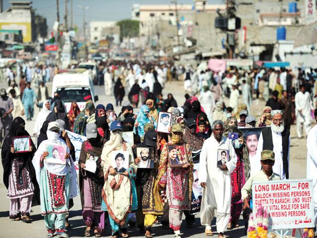 Families march 700 km for missing relatives