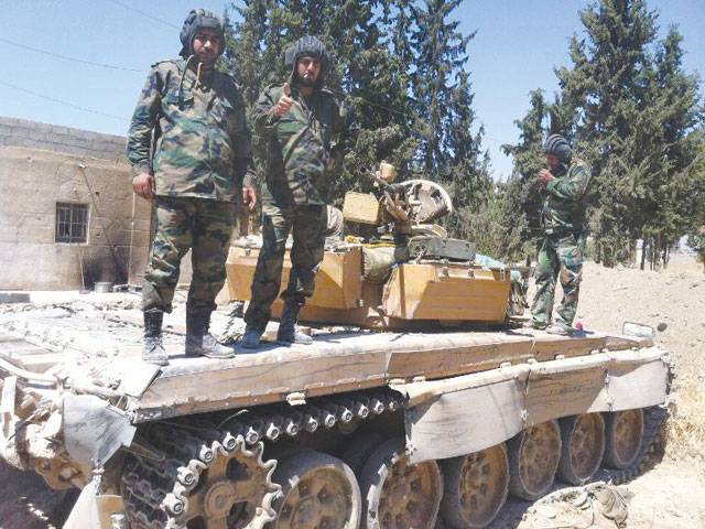 Syrian army takes town, and upper hand