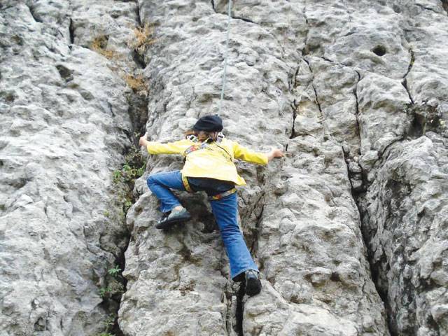 Manzar wins Open Rock Climbing