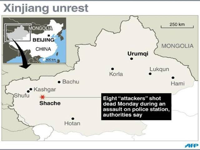 Eight ‘attackers’ shot dead in China’s Xinjiang