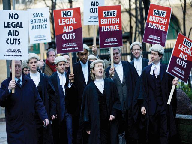 UK barristers stage first ‘strike’ over legal aid cuts