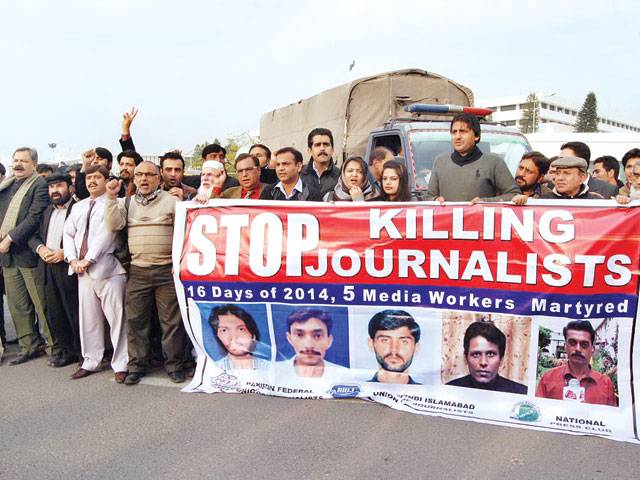 Journalists widely protest killings of colleagues
