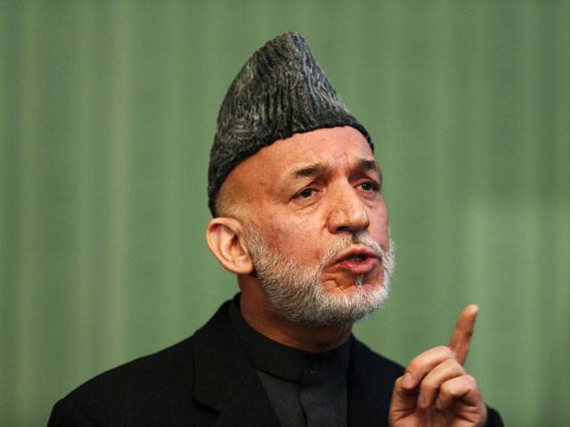 Hamid Karzai speks