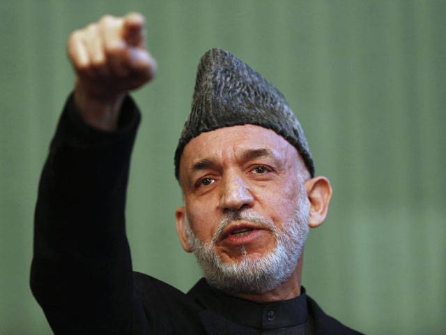 Hamid Karzai speks
