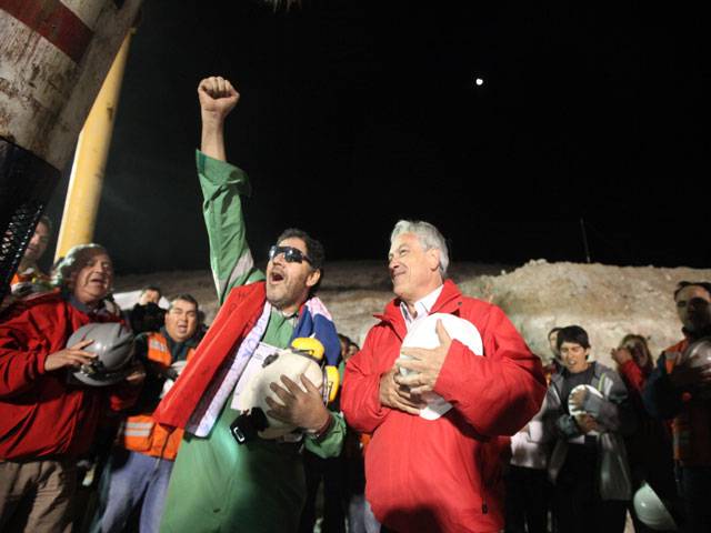 Chile’s rescued miners to surface in The33