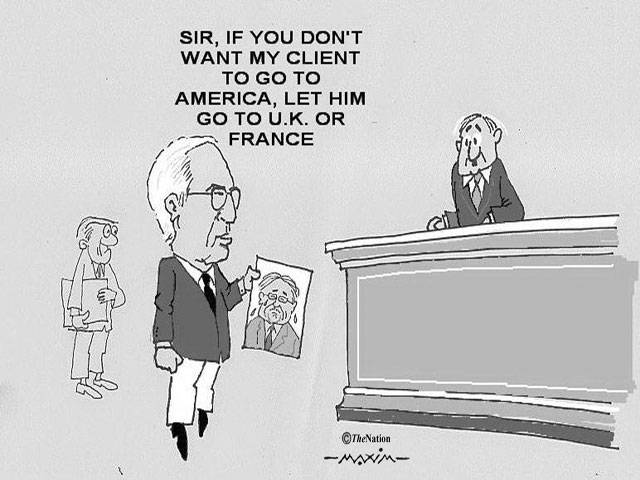 Sir, if you don\'t want my client to go to America, let him go to UK or France