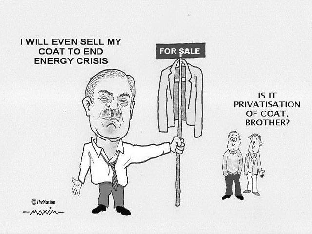 I will even sell my coat to end energy crisis For sale Is it privatisation of coat, brother?