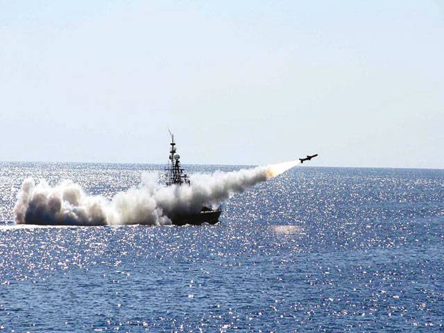 Navy conducts firepower demonstration