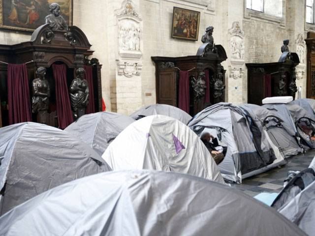 Afghan asylum seekers find refuge in Brussels church