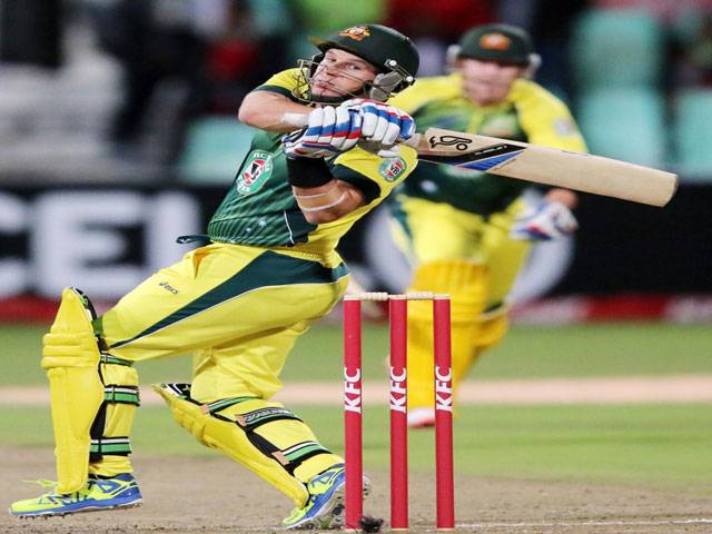 Hodge leads Australia to victory in rain-reduced game