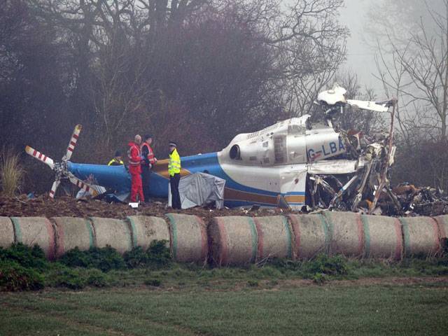 Four feared dead in UK helicopter crash