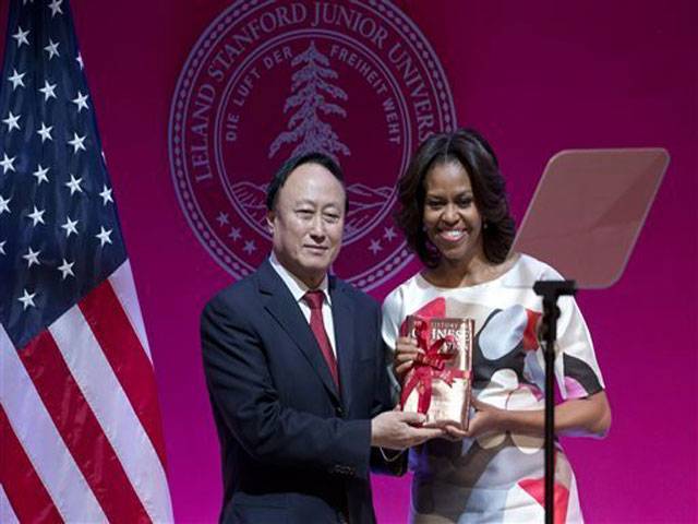 Michelle Obama touts freedom of speech in China