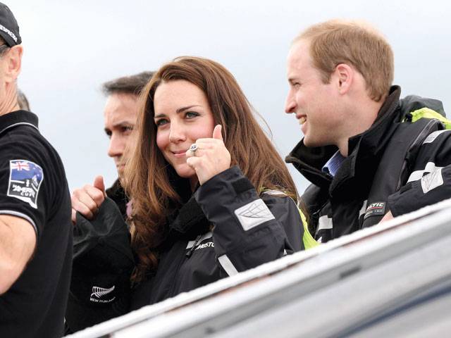 Kate rules the waves as royals go sailing in Auckland
