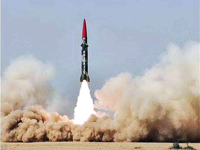 Nuclear-capable Hatf-III test-launched