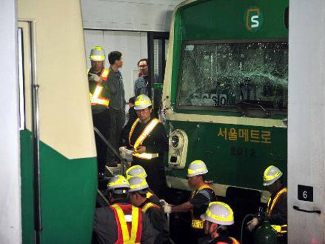 200 injured as subway trains collide in Seoul