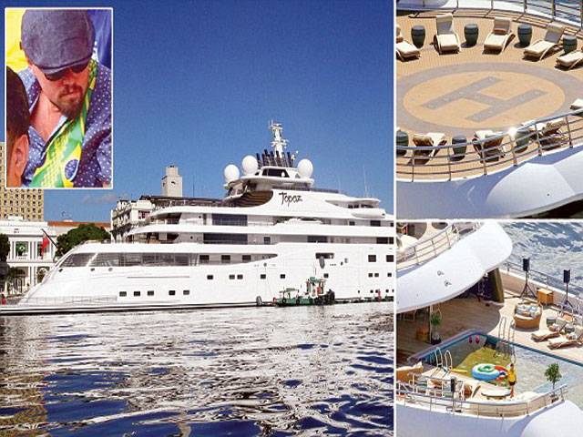DiCaprio borrows £400m superyacht for world cup