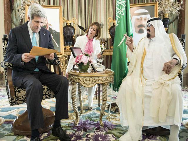 Kerry in Saudi Arabia to discuss Syria, Iraq