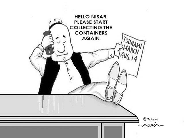  Hello Nisar, please start collecting the containers again Tsunami march Aug. 14