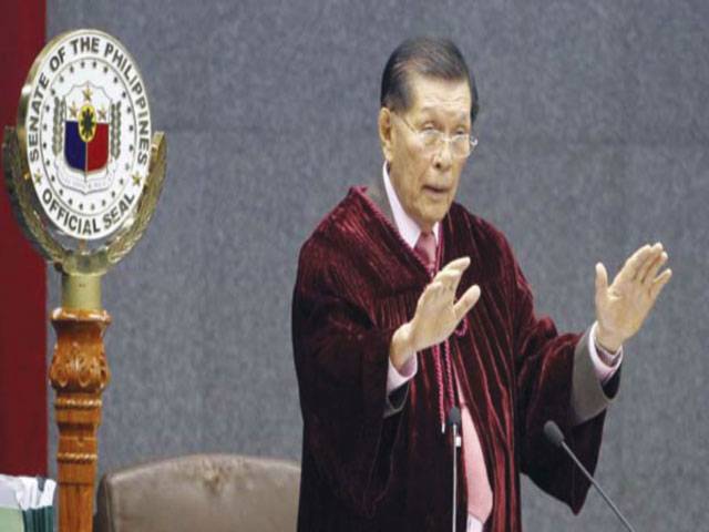Philippines detains 90 year-old senator 