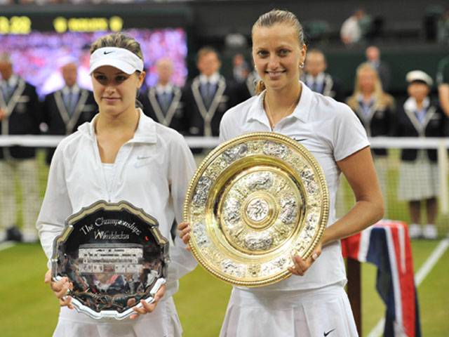 Kvitova crushes Bouchard to win Wimbledon title