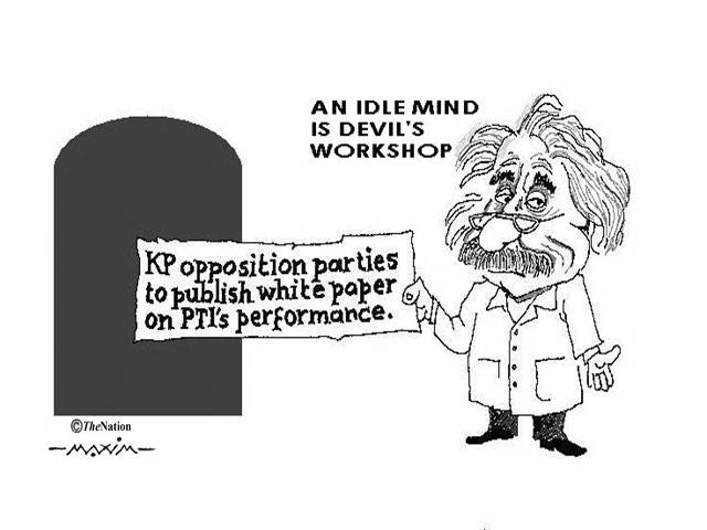 An idle mind is devil\'s workshop KP opposition parties to publish white paper on PTI\'s performance.