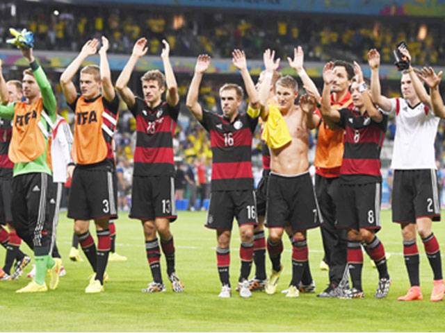 Germany butcher Brazil en route to final