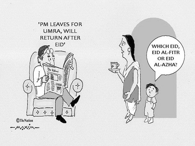 \'PM leaves for umra, will return after Eid\' Which Eid, Eid Al-fiter or Eid Al-azha?