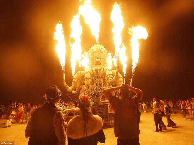 Storm rains out Burning Man desert fest opening