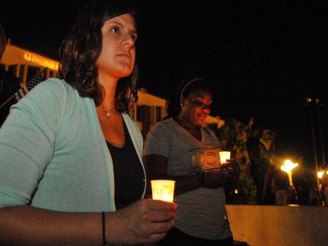 Candle light vigil